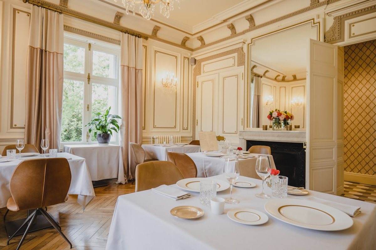 The Bracken Dining Room laid for dinner