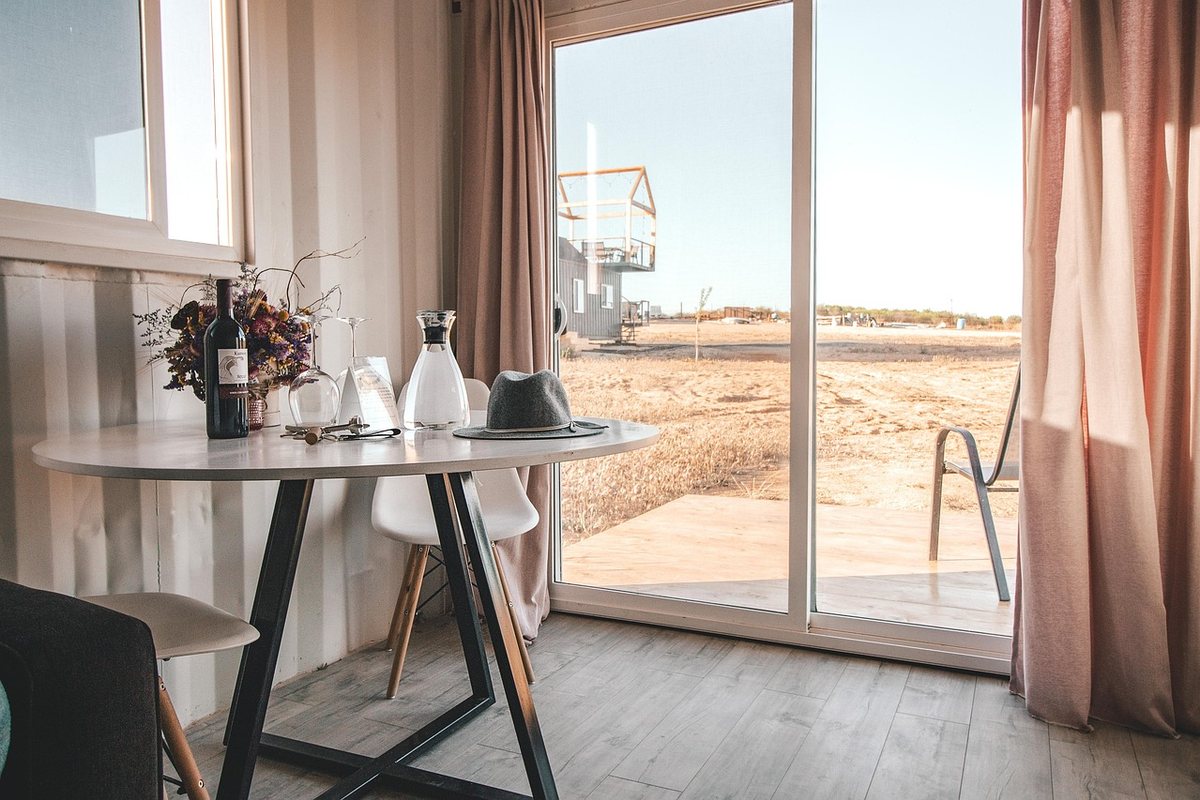 A Harbour Room looking down over the water